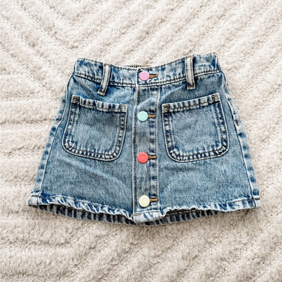 Old Navy Other - Old Navy Toddler Girl’s Denim Snap Button Skirt - Size 2T